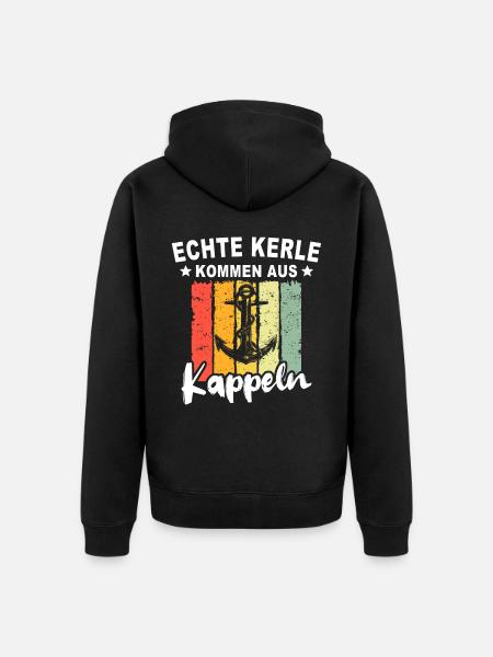 Kappeln Sprüche Kappelner Spruch - Unisex Premium Bio Zip Hoodie - Schwarz