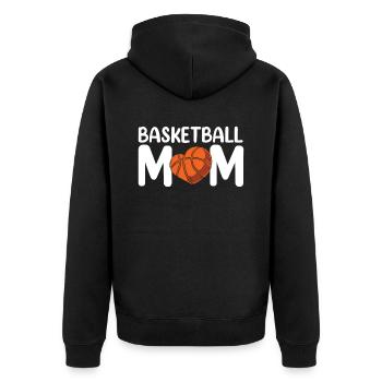 Basketball Maman Basketball Player Coach Team - Veste à capuche bio Premium Unisexe - noir - Dos - Nico (187cm)