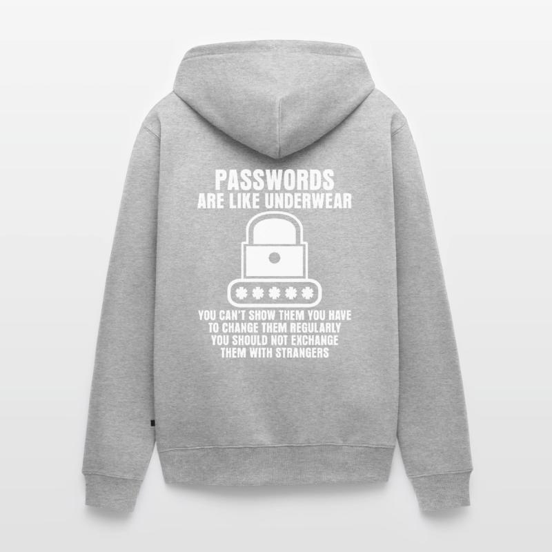 Admin Password Programmer Unisex Premium Organic Zip Hoodie