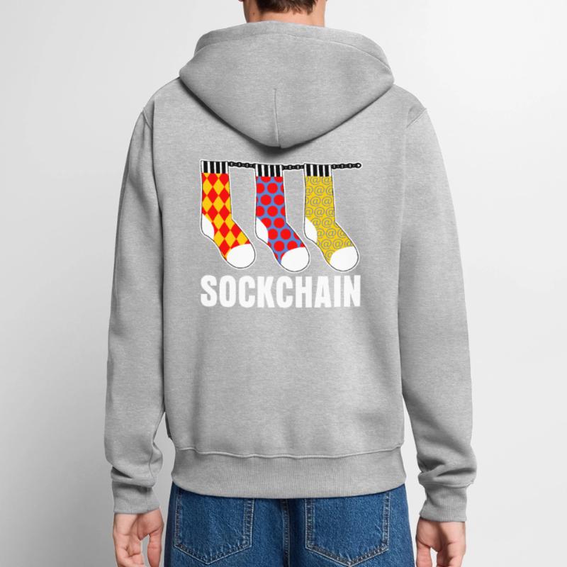 Admin Programmierer Computer Unisex Premium Bio Zip Hoodie