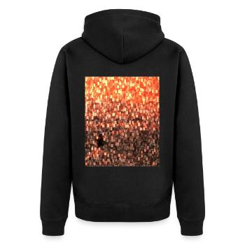 Cube Coucher de soleil 2 1 - Veste à capuche bio Premium Unisexe - noir - Dos - Nico (187cm)