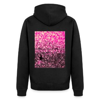 Cube Coucher de soleil 2 3 - Veste à capuche bio Premium Unisexe - noir - Dos - Nico (187cm)