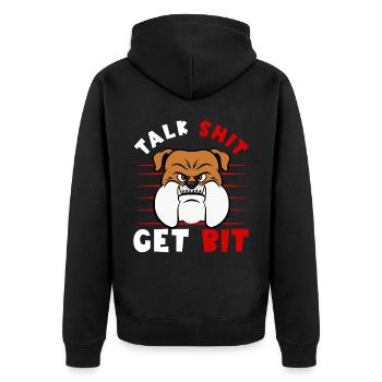 Furry Fandom Pumpkins Fursona - Unisex Premium Organic Zip Hoodie - black - Back - Nico (187cm)