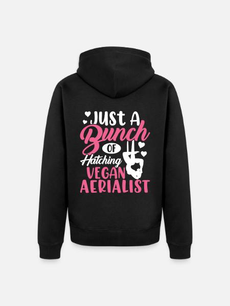 Air silk - Unisex Premium Organic Zip Hoodie - black