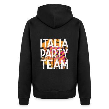 Équipe Italia Party - Veste à capuche bio Premium Unisexe - noir - Dos - Nico (187cm)