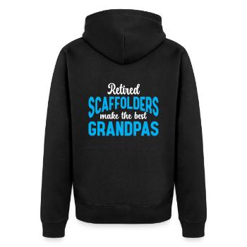 Échafaudage Cadeau Artisan Travail Échafaudage - Veste à capuche bio Premium Unisexe - noir - Dos - Nico (187cm)