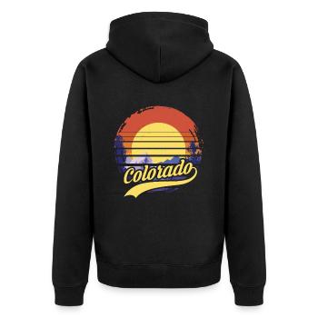 Colorado - Veste à capuche bio Premium Unisexe - noir - Dos - Nico (187cm)