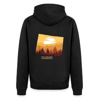 Colorado - Veste à capuche bio Premium Unisexe - noir - Dos - Nico (187cm)