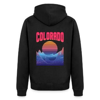 Colorado - Veste à capuche bio Premium Unisexe - noir - Dos - Nico (187cm)