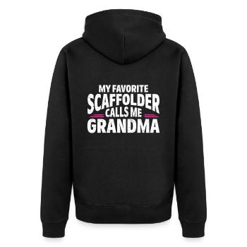 Échafaudage Cadeau Artisan Travail Échafaudage - Veste à capuche bio Premium Unisexe - noir - Dos - Nico (187cm)