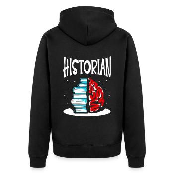 Historien Histoire Professeur d’histoire Histoire - Veste à capuche bio Premium Unisexe - noir - Dos - Nico (187cm)