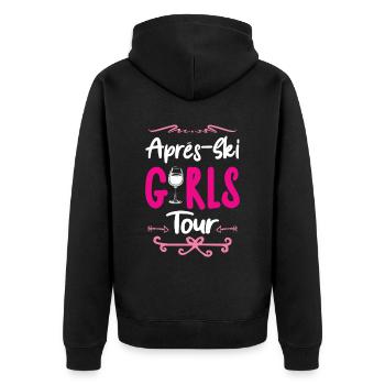 Après-Ski Girls Tour - Veste à capuche bio Premium Unisexe - noir - Dos - Nico (187cm)