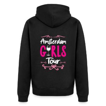 Amsterdam Girls Tour - Veste à capuche bio Premium Unisexe - noir - Dos - Nico (187cm)