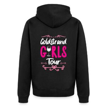 Golden Sands Girls Tour - Veste à capuche bio Premium Unisexe - noir - Dos - Nico (187cm)