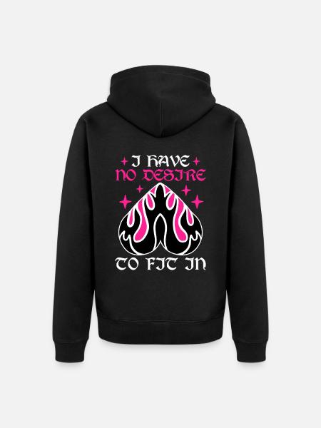 Funny Gothic Goth - Unisex Premium Organic Zip Hoodie - black