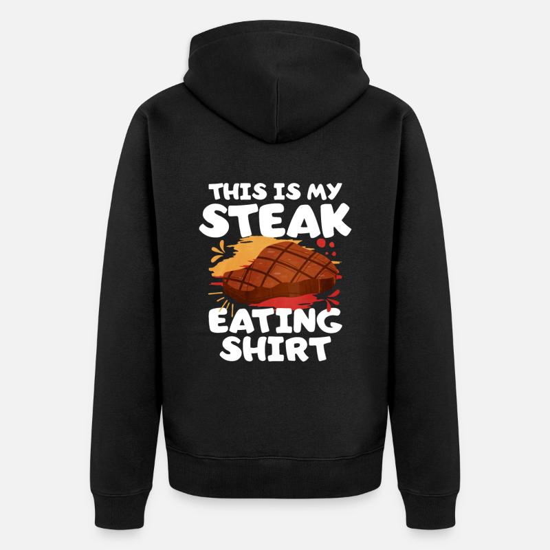 Bifteck - Veste à capuche bio Premium Unisexe - noir