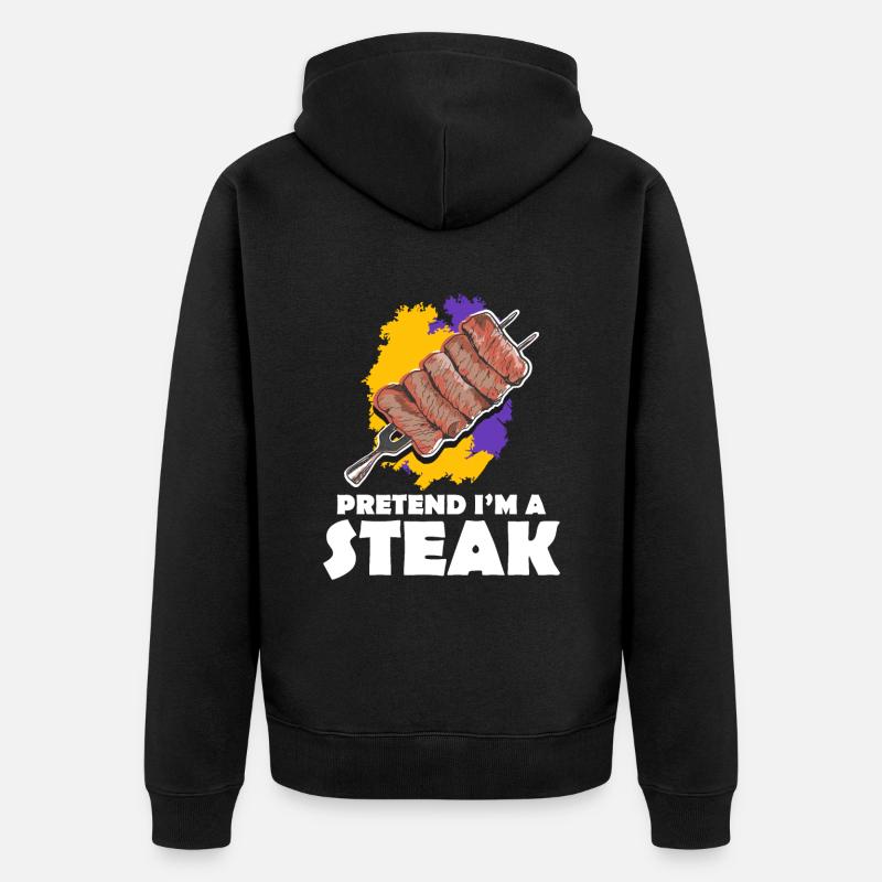 Bifteck - Veste à capuche bio Premium Unisexe - noir