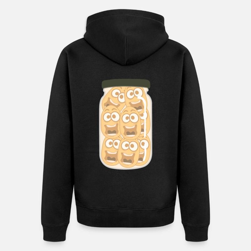 Pommes de terre - Veste à capuche bio Premium Unisexe - noir