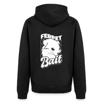 Putois furet - Veste à capuche bio Premium Unisexe - noir - Dos - Nico (187cm)