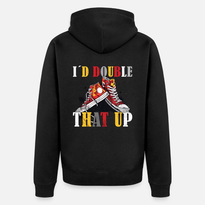 Funny sneaker collector - sneakers - Veste à capuche bio Premium Unisexe - noir
