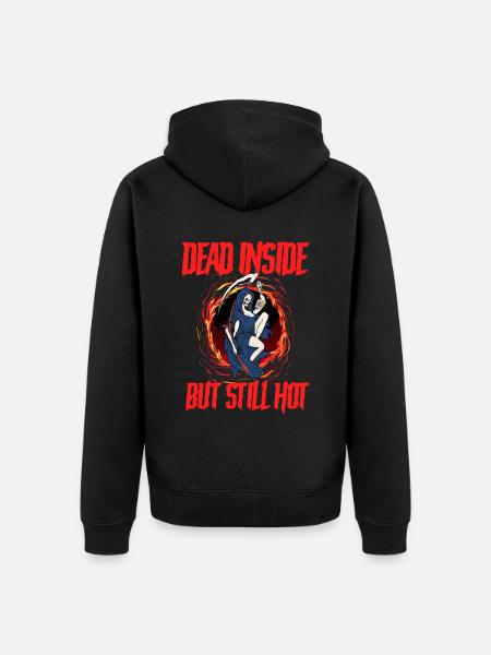 Funny Gothic Goth - Unisex Premium Organic Zip Hoodie - black