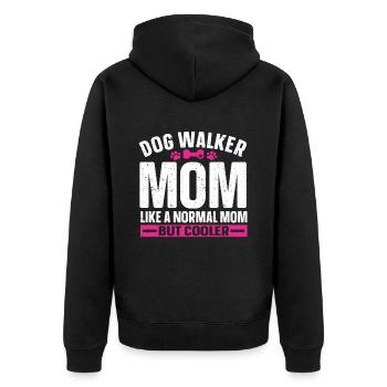 Cadeau de dog sitter, gardien de chien professionnel - Veste à capuche bio Premium Unisexe - noir - Dos - Nico (187cm)