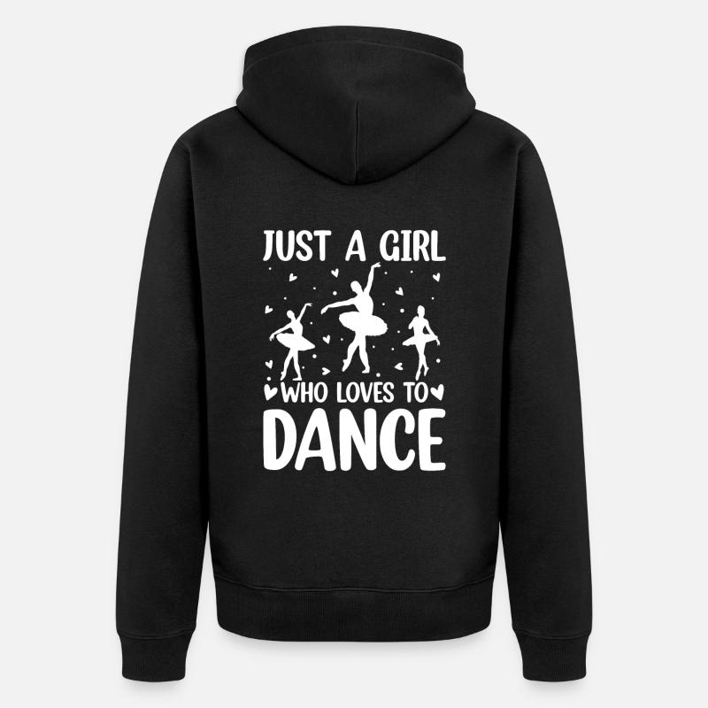 Cheerleader Cheerleading Gymnastique Danseuse - Veste à capuche bio Premium Unisexe - noir