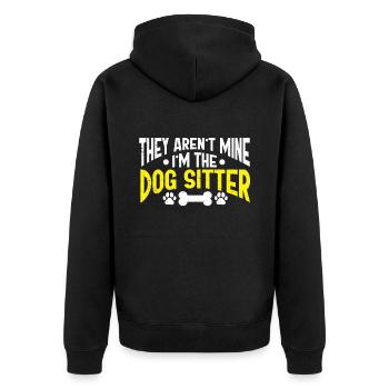 Cadeau de dog sitter, gardien de chien professionnel - Veste à capuche bio Premium Unisexe - noir - Dos - Nico (187cm)