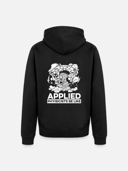 Physics Physicists Applied Physics - Unisex Premium Organic Zip Hoodie - black