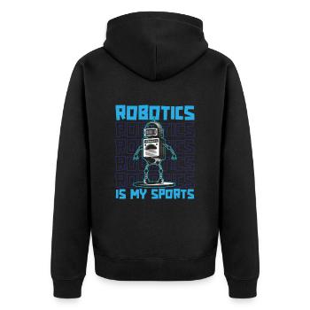 Robotique Ai Robot Drôle La robotique est mon sport - Veste à capuche bio Premium Unisexe - noir - Dos - Nico (187cm)