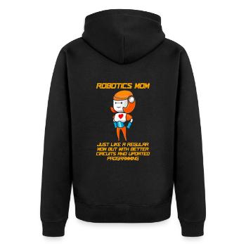 Robotique Ai Robot Nut - Veste à capuche bio Premium Unisexe - noir - Dos - Nico (187cm)