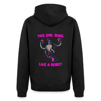 Robotique Ai Robot Girl - Veste à capuche bio Premium Unisexe - noir - Dos - Nico (187cm)