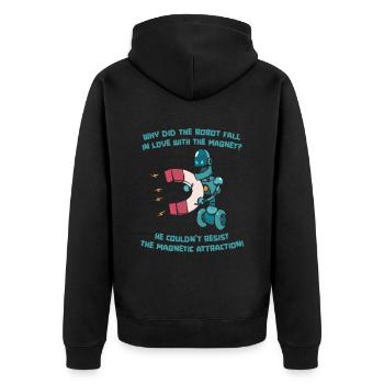 Robotique Ai Robot Drôle - Veste à capuche bio Premium Unisexe - noir - Dos - Nico (187cm)