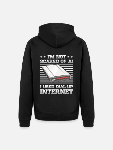 90-talets nostalgi retro 90-talets uppringning - Ekologisk premiumluvjack unisex - svart
