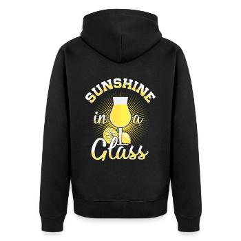 Limoncello italien Lover Liqueur de citron - Veste à capuche bio Premium Unisexe - noir - Dos - Nico (187cm)