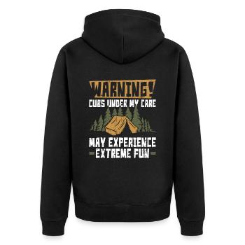 Cub Scouting Design Für Einen Pfadfinderführer - Unisex Premium Organic Zip Hoodie - black - Back - Nico (187cm)