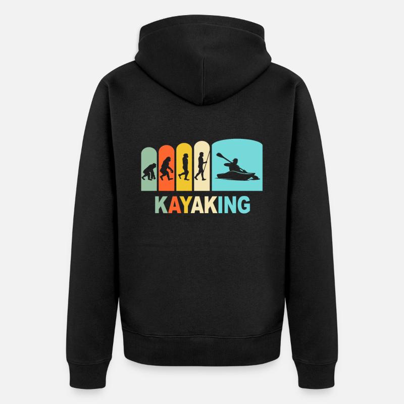 Kayak Evolution Kayaking - Veste à capuche bio Premium Unisexe - noir