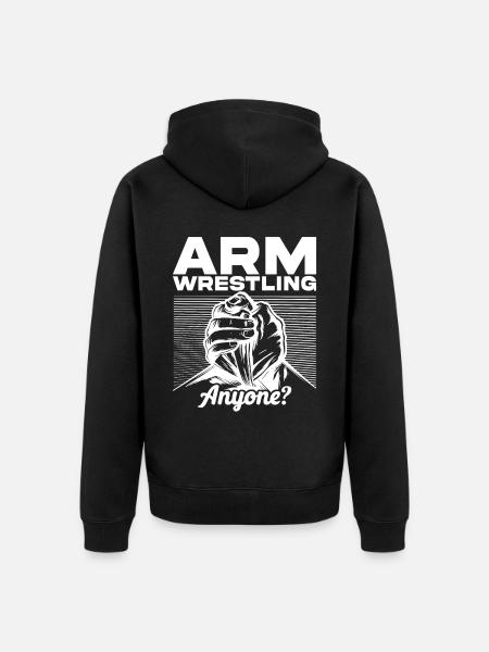 Arm wrestler - Unisex Premium Organic Zip Hoodie - black