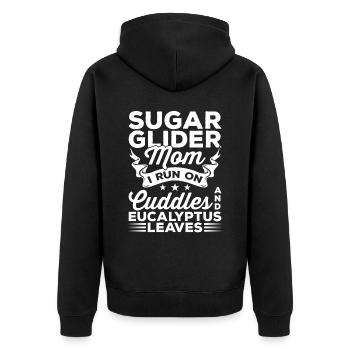 Sugar Glider Mama Sugar Gliders Owner Animals - Veste à capuche bio Premium Unisexe - noir - Dos - Nico (187cm)