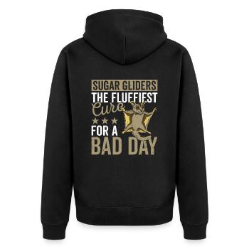 Sugar Gliders Fluffiest Cure Sugar Glider Owner - Veste à capuche bio Premium Unisexe - noir - Dos - Nico (187cm)