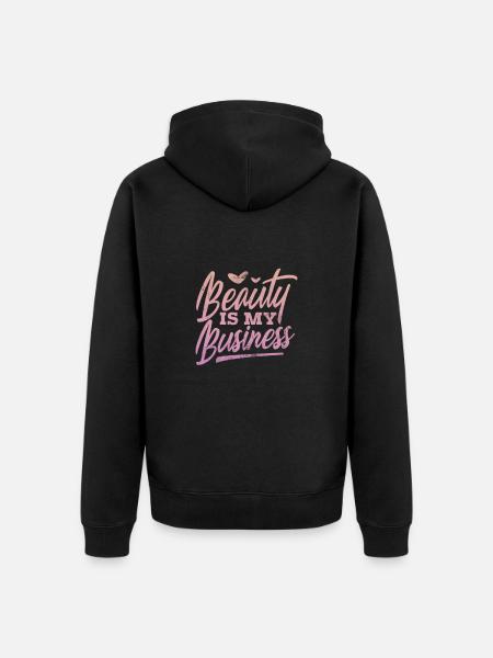 Kosmetikerin - Unisex Premium Bio Zip Hoodie - Schwarz