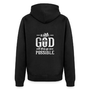 Bible - Veste à capuche bio Premium Unisexe - noir - Dos - Nico (187cm)