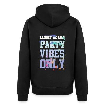 Ambiance de fête à Lloret De Mar - Veste à capuche bio Premium Unisexe - noir - Dos - Nico (187cm)