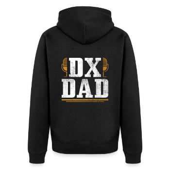 Amateurfunk-vater-design Für Lizenzierten - Unisex Premium Organic Zip Hoodie - black - Back - Nico (187cm)