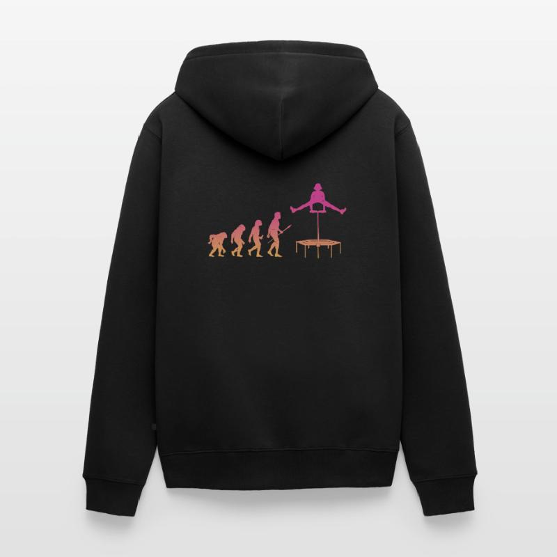 Evolution Trampoline Trampoline Unisex Premium Bio Zip Hoodie