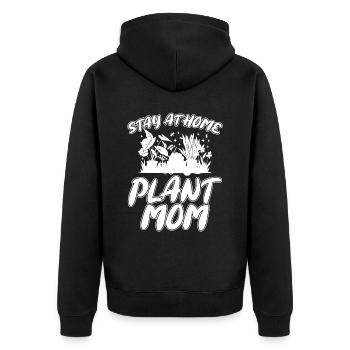 Jardinier amateur jardin maman - Veste à capuche bio Premium Unisexe - noir - Dos - Nico (187cm)