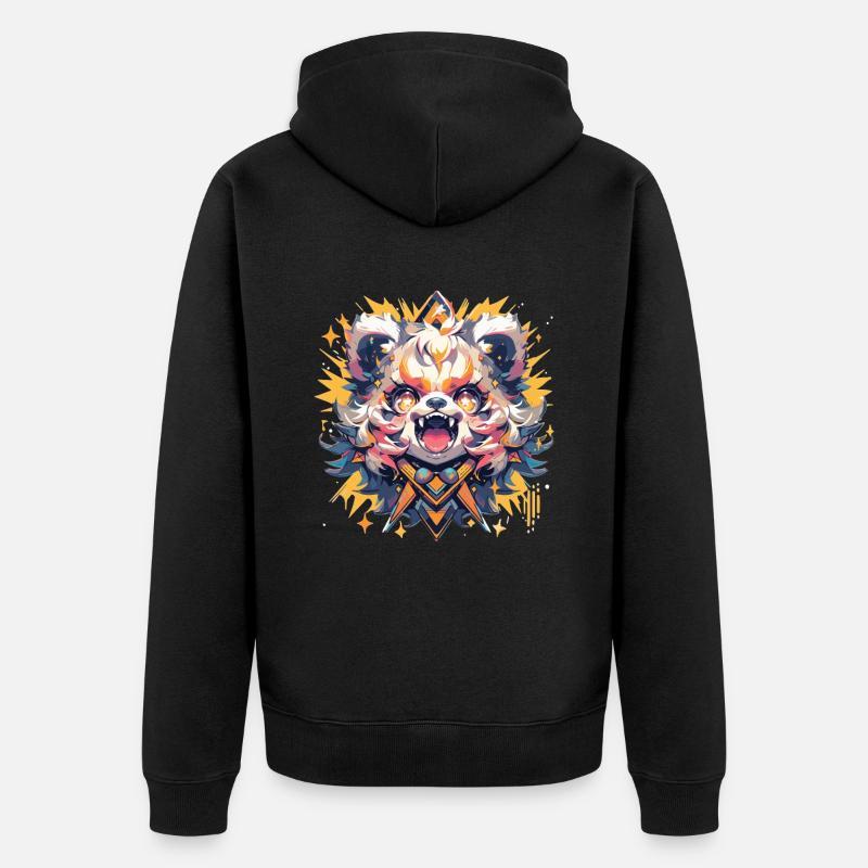 Panda Panda Ours Pandbaby Pandas - Veste à capuche bio Premium Unisexe - noir