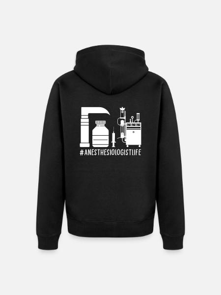 Anesthesiologist Anesthesiology - Unisex Premium Organic Zip Hoodie - black