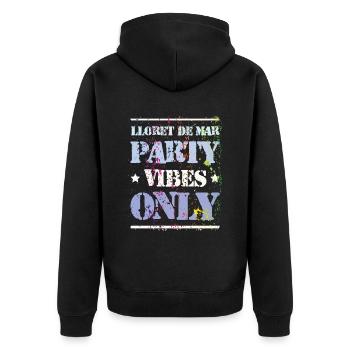 Ambiance de fête à Lloret De Mar - Veste à capuche bio Premium Unisexe - noir - Dos - Nico (187cm)