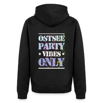 Ambiance de fête de la mer Baltique - Veste à capuche bio Premium Unisexe - noir - Dos - Nico (187cm)